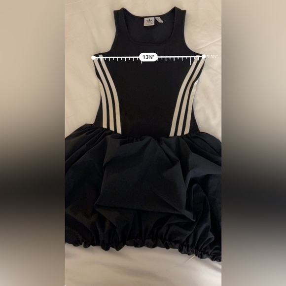 RARE|Adidas Original Balloon Dress- Black- Hong Kong Exclusive|Sporty Chic - Picture 3 of 6